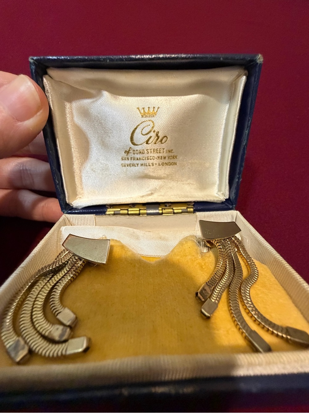 Ciro vintage clip on earrings Bond Street